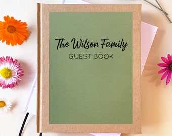 Custom Guest Book | Cute New Home Decor | First Home Gift | Perfect Realtor Closing or Last Minute Housewarming Gifts