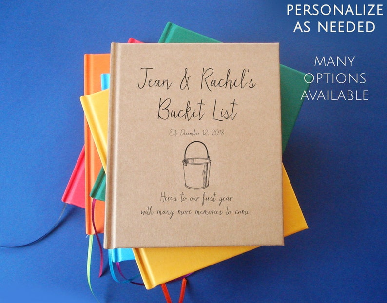 Custom Our Bucket List Journal Gift Book for the Couple Etsy