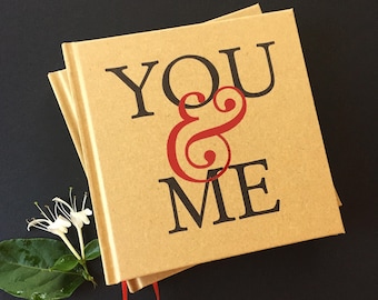 Handbound Couple's Gift Journal · You & Me Memory Book · Gift Box Available