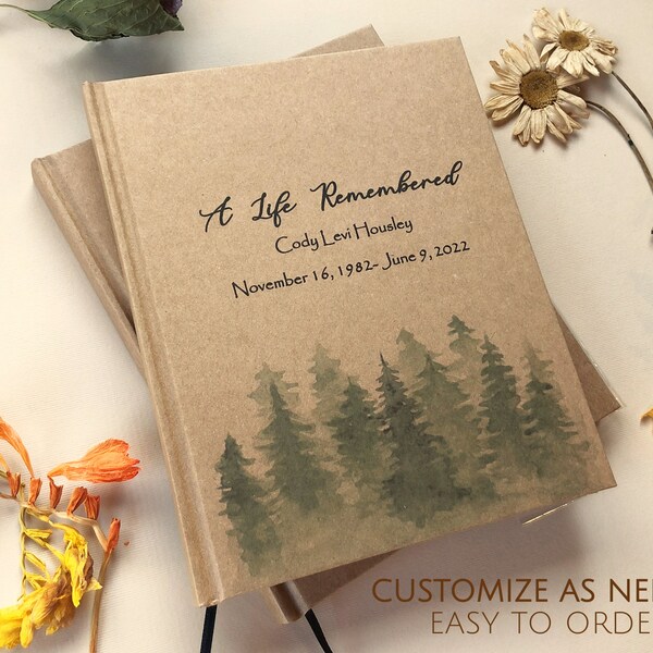 Celebration of Life Guest Book Etsy