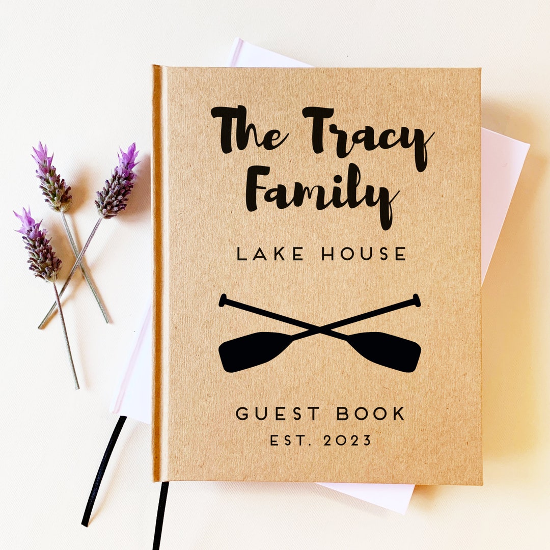 Custom Lake House Guest Book Airbnb Rental House Beach Condo