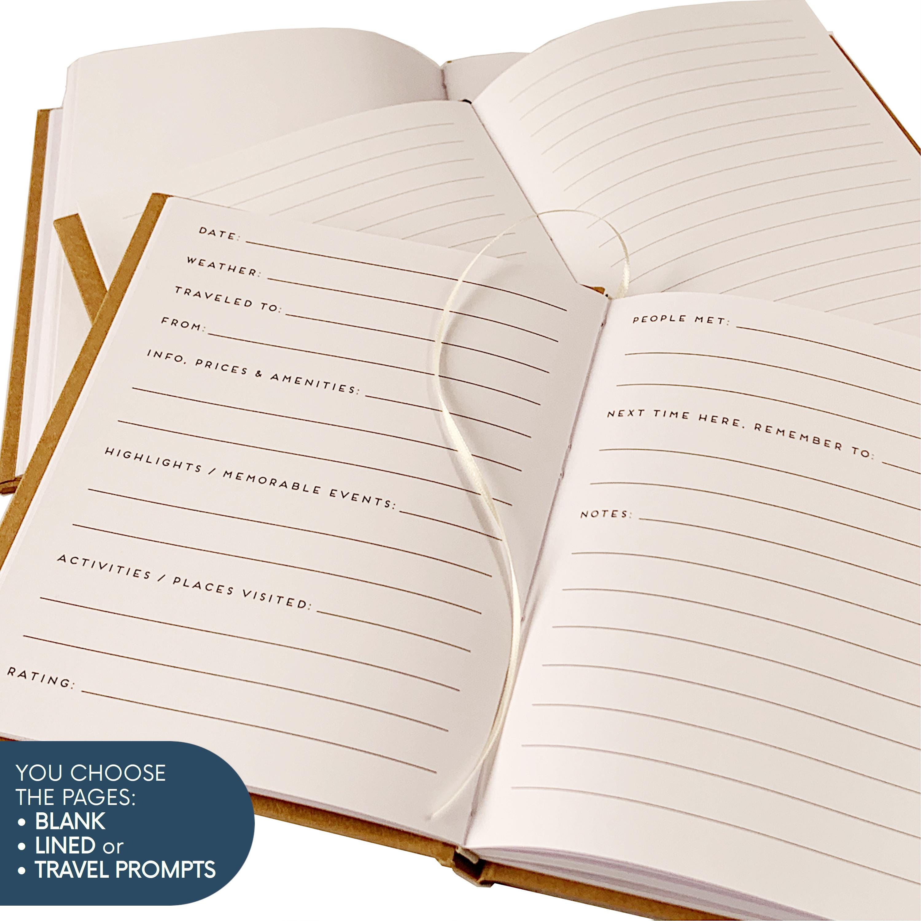 Custom World Travel Journal · Gap Year Plan Notebook · Holiday Gift Book for Him, Kids, Niece, Nephew · Globetrotter Adventure Planner
