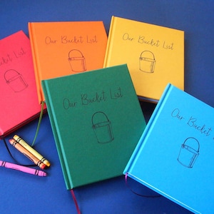 Our Bucket List Journal · 1st Paper Anniversary Gift Box for Couples, Him · Adventure Travel Journal · Fun Engagement or Bridal Shower Gift