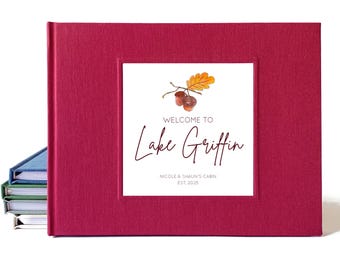 Lake House Guest Book · Hostess Gift · Thank You Gift · Personalized Vacation Rental Welcome Book for Airbnb · Cabin Decor