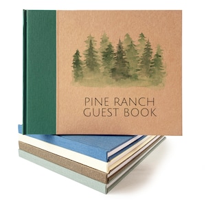 Cabin Guest Book: Mountain Vacation Rental Welcome Book with Prompts