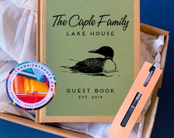 New Family Home Gift Box · Custom Guest Book · Personalized Housewarming Keepsake for the Couple · Realtor Closing Gift
