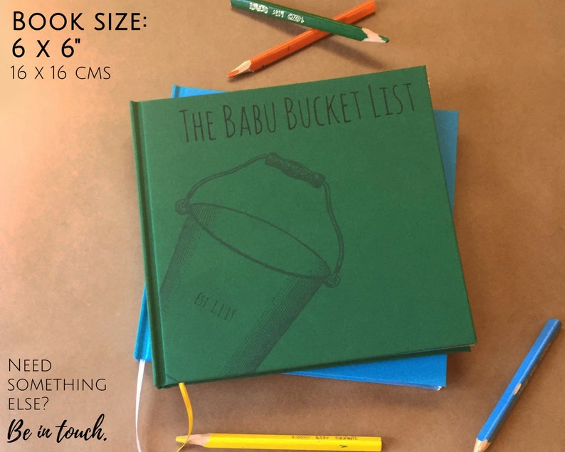 FREE SHIPPING Custom Our Bucket List Book 1st Wedding Etsy