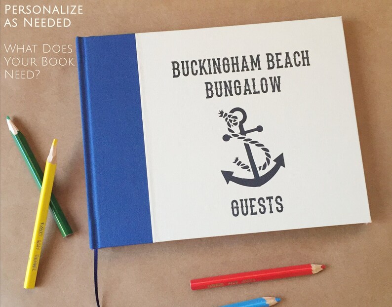 Custom Vacation Home Guest Book Housewarming Gift Family Etsy