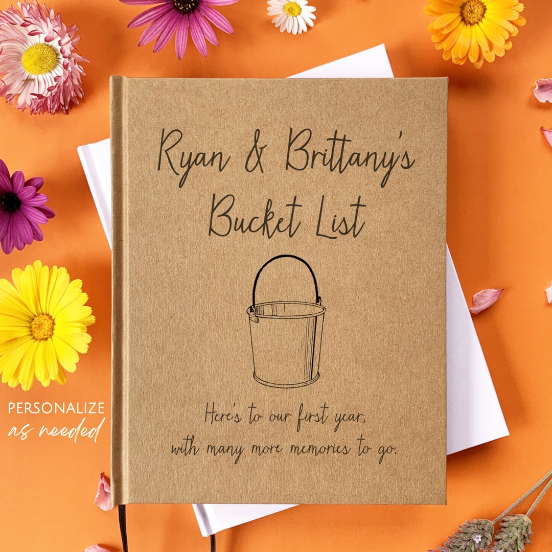 Custom Our Bucket List Journal Gift Book for the Couple Etsy