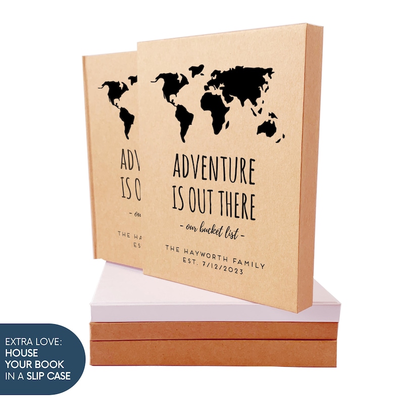 Adventure Book · Bucket List Travel Journal for Couples · 1 Year Anniversary Gift for Him & Her · Super Fun Fiance Gift Box