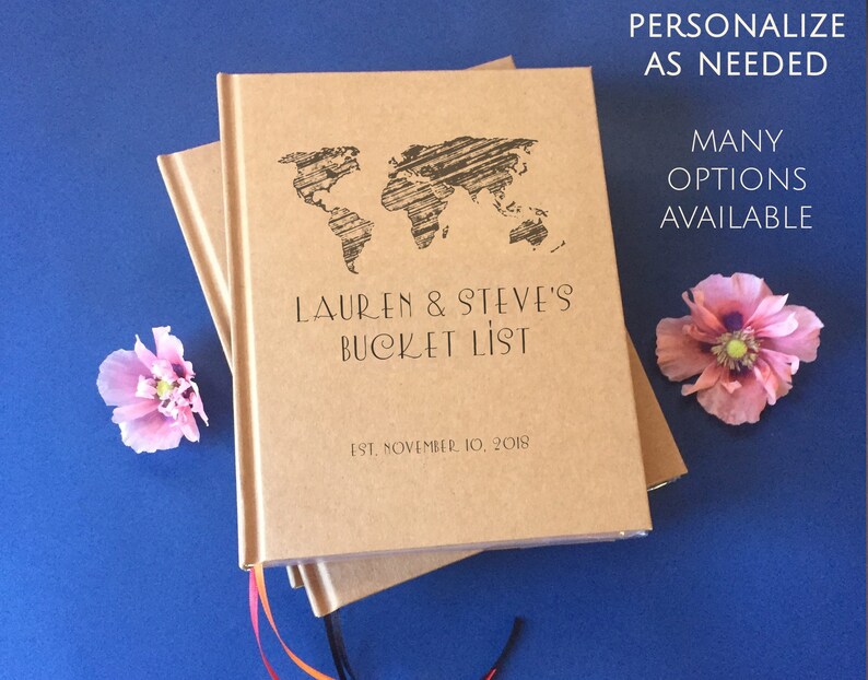 FREE SHIPPING Personalized Our Bucket List Book Custom Etsy