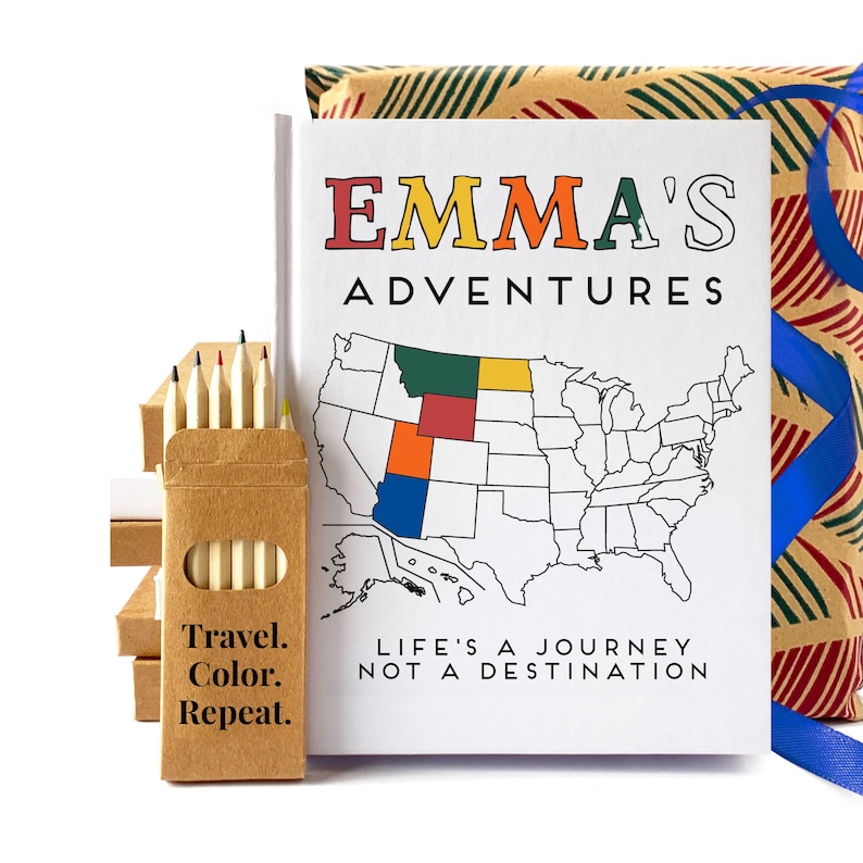 Personalized Travel Journal for Kids · Color in the Cover · Add a ...