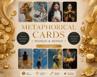 Money for Women: 50 Aesthetic Associative Metaphorical Cards for Self-Discovery