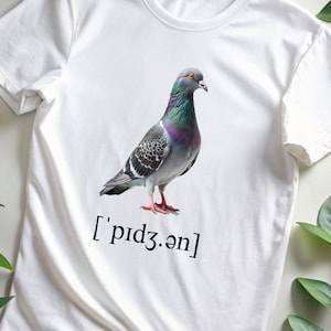 Pigeon Tshirt, Bird Shirt, Pigeon Lover Shirt, Bird Shirt, Bird Lover Tshirt, Pigeon Lover Shirt, Cool Shirt, Unisex Printed Shirt, Gift Tee