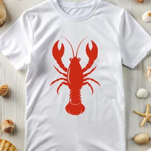 Lobster Tshirt, Lobster Lover Shirt, Seafood Shirt, Lobster Graphic Tee, Summer Lobster Shirt, Lobster Print Shirt, Lobster Design Tshirt