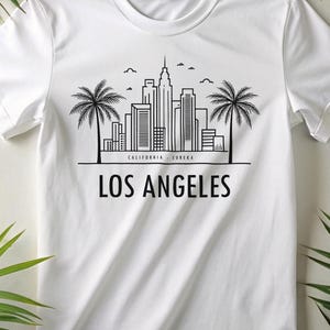 Los Angeles Tshirt, LA Shirt, LA California Tee, Los Angeles California Shirt, LA Cityscape Tee, California City Shirt, Los Angeles Text Tee
