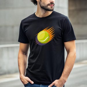 Tennis Tshirt, Tennis Ball Shirt, Tennis Lover Tshirt, Tennis Player Gift, Tennis Apparel, Tennis Fan Tee, Casual Tennis Tshirt