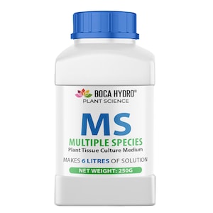 Boca Hydro MS Multiple Species Complete Tissue Culture Medium with Organic Sucrose and Agar