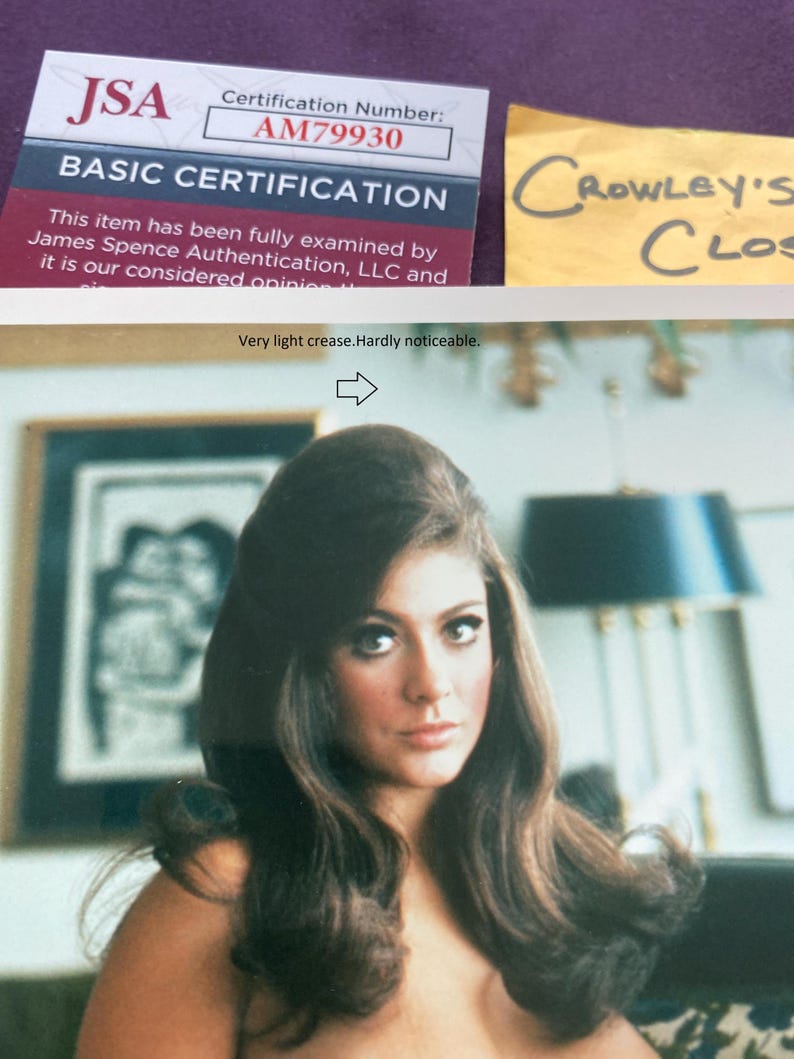 Rare Cynthia Myers Signed 8X10 Photo 1968 Playboy Playmate (D.2011) JSA