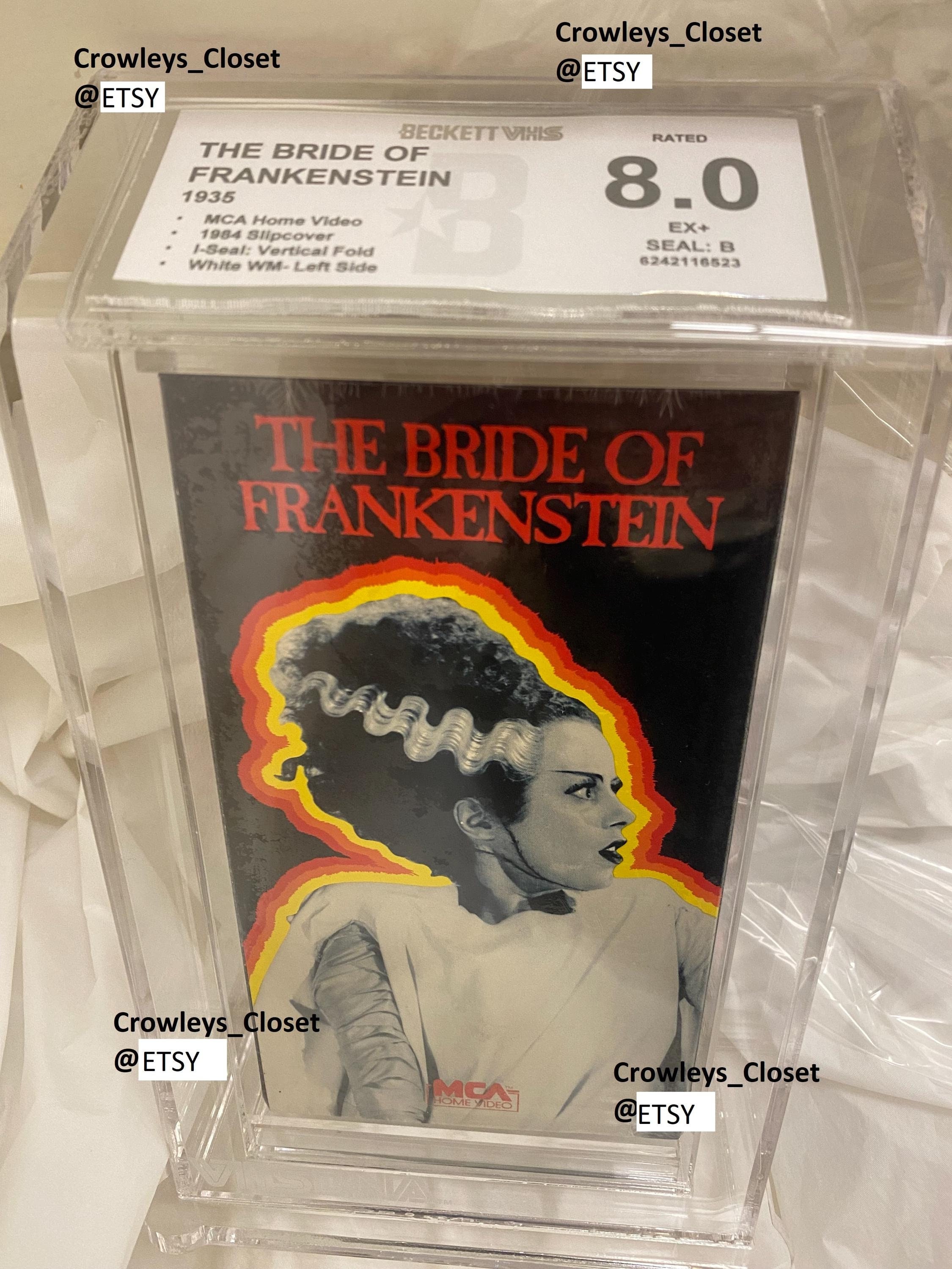 Vintage Sealed/graded Bride of Frankenstein 1935/1984 VHS Beckett 8.0 ...