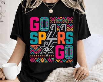 Go Spurs Go Shirt, San Antonio Basketball Fan Tee, Spurs Game Day Shirt, Retro Basketball Team Spirit Gift
