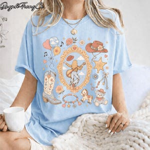 Retro Pixar Toy Story 5 Comfort Colors Shirt, I Knew It I Knew You Tee, Woody Buzz Lightyear Alien Friendship Shirt, Family Matching Trip afbeelding 2