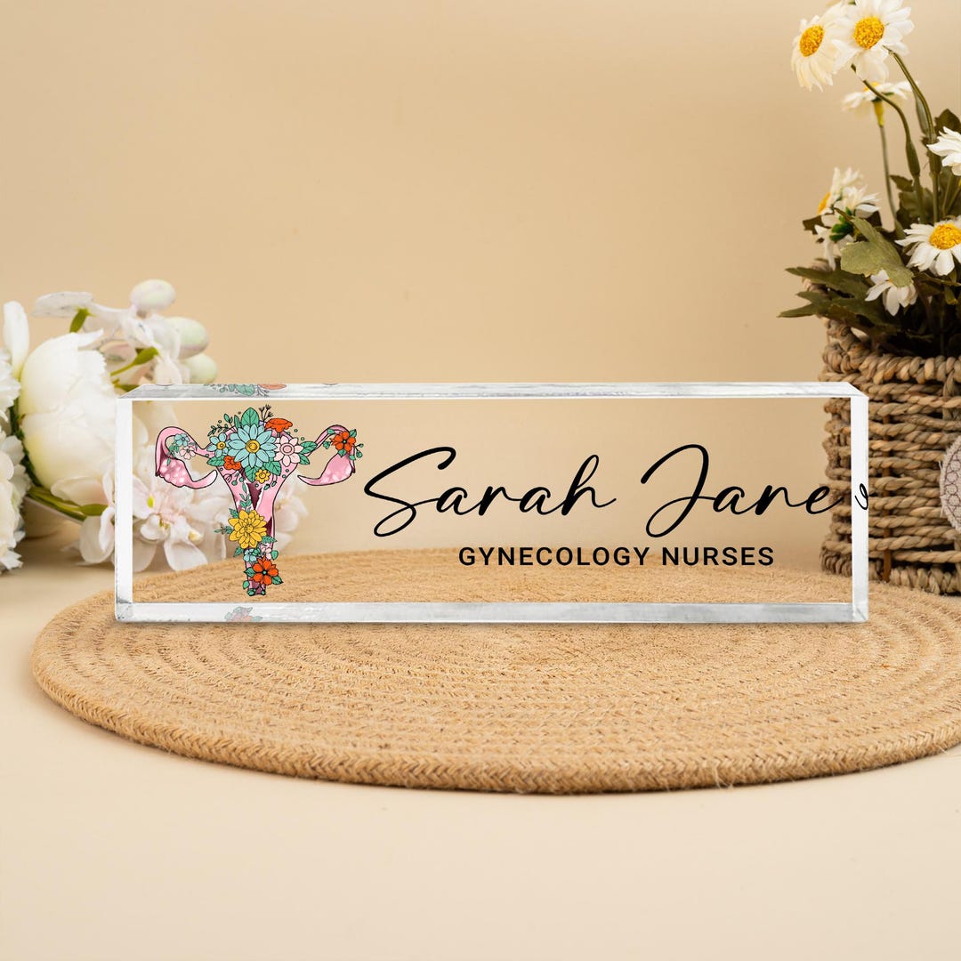 Custom Gynecologist Desk Name Plate, Personalized Obgyn, Gynecology ...