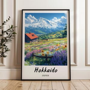 Hokkaido Japan Wand Kunst,Drucke,Reise Poster,Digitaldruck,Sofortiger Download,Kunst Wand,Geschenk,minimalistisch,Japan Poster
