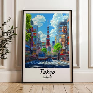 Tokyo travel print,Tokyo digital print,Japan Poster,Japan,digital poster,Wedding gift,Personalised Gift,illustration