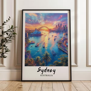 Sydney Australien Wand Kunst,Drucke,Reise Poster,Digitaldruck,Wand Kunst Druck,Geschenk,minimalistisch,Ozeanien Poster,Australien Poster
