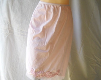 Vintage Slip Pink Slip Vintage Lingerie Vintage Half Slip