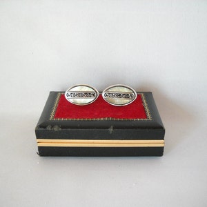 Vintage Cuff Links Swank Cuff Links Mother of Pearl Cufflinks image 3