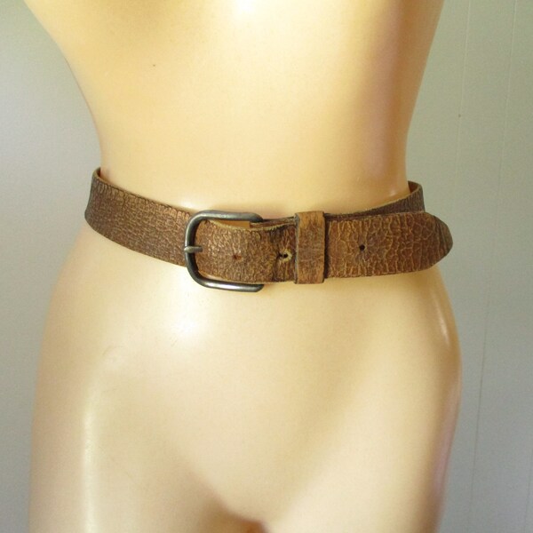 Hickory Brown Leather Belt