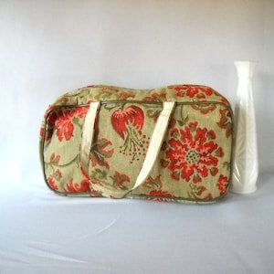 Vintage Bag Cosmetic Bag Carpet Bag Purse Toiletry Bag image 1