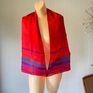 Vintage Liz Claiborne Silk Scarf Bright and Bold