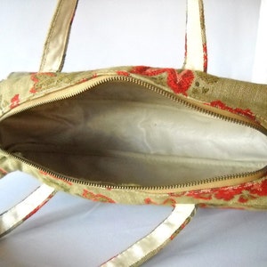 Vintage Bag Cosmetic Bag Carpet Bag Purse Toiletry Bag image 5