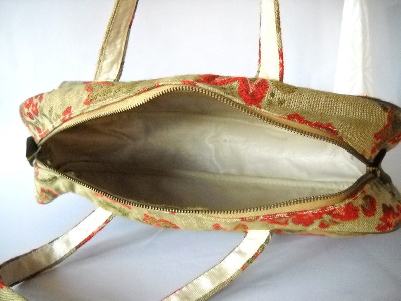 Vintage Bag Cosmetic Bag Carpet Bag Purse Toiletry Bag image 5