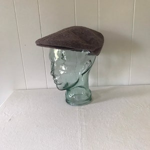Vintage Tweed Cap Vintage Men&#39;s Hat Vintage Wool Flat Cap Totes