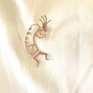 Vintage Sterling Silver Kokopelli Brooch