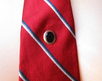 Vintage Tie Tack Black Enamel Tie Clip Tie Clasp