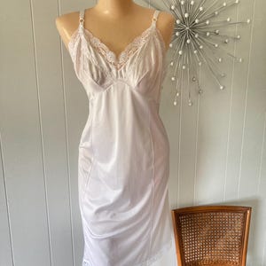 Vintage Slip Sears Slip Full Slip White Slip Dress