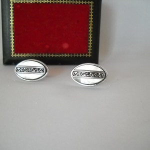 Vintage Cuff Links Swank Cuff Links Mother of Pearl Cufflinks image 2