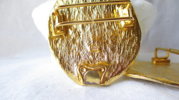 Vintage Belt Buckle Dotty Smith Designer Buckle M… - image 4