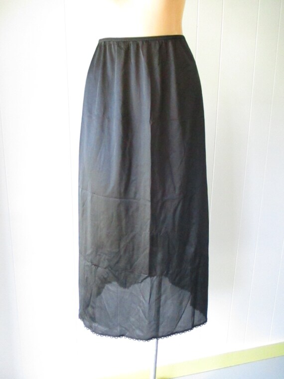 Vintage black long slip Gem