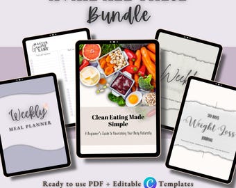 Clean Eating Made Simple Printable Bundle – 30-day Weight Loss Journal ...