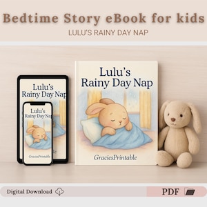 Lulu’s Rainy Day Nap – A Sweet Bedtime Story for Toddlers (Ages 1–4) | Printable Children’s Book