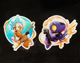 ULTRAKILL V1 & Gabriel Waterproof Sticker: Laptop, Water Bottle Decor