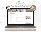 Notion Wedding Planner Template, Wedding Timeline Calendar, Wedding Vendors, Digital, Wedding Budget, Checklist, Budget, Binder, Organizer