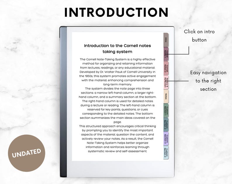 Remarkable 2 Cornell Notes | Academic, Student, Lecture & College Note ...