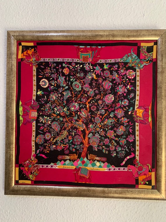 HERMES シルクトップス　ヴィンテージ Vintage Hermes VIVE LE VENT Silk Scarf Vintage Hermes Key Scarf